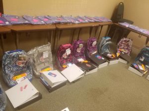 Nursing Students Backpacks Donated